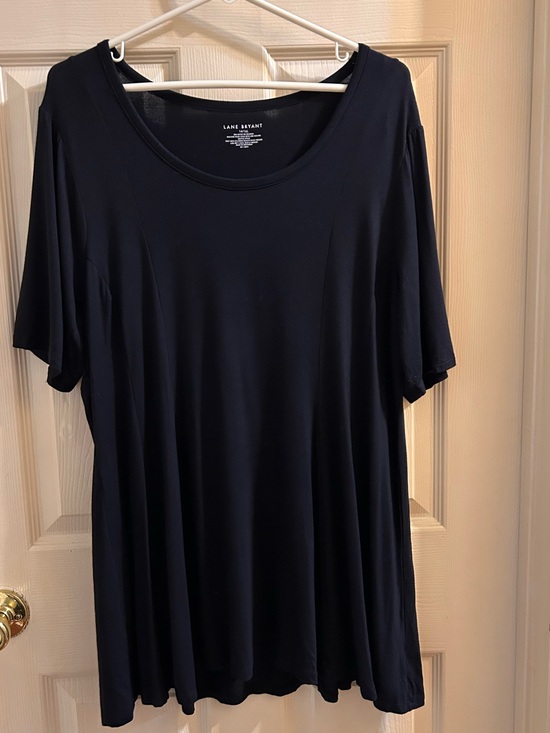 Lane Bryant Tops - Lane Bryant Navy Scoop Neck Tunic Top